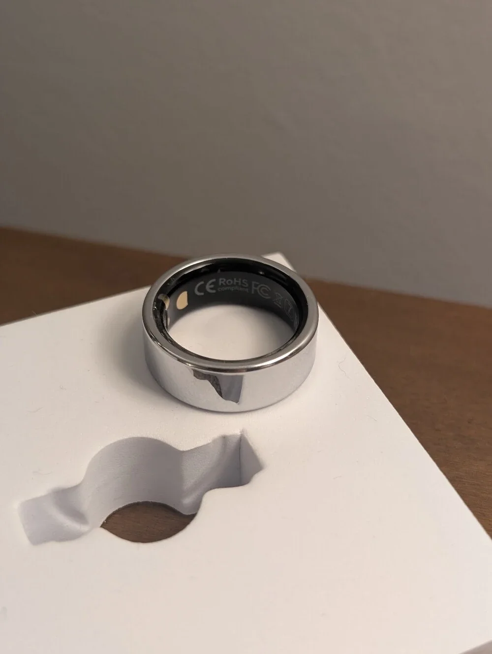 New Stainless Steel Smart Ring in Box. Size 7